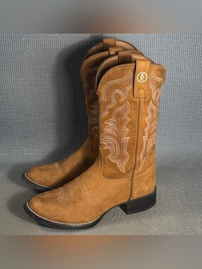 Tony Lama RR2102L Brown Leather Cowboy Western Boots Women’s Size 6.5